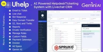 Uhelp – AI Powered Helpdesk Support Ticketing System with Livechat CRM 5.1