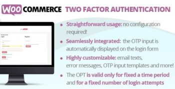 WooCommerce Two Factor Authentication 2.0