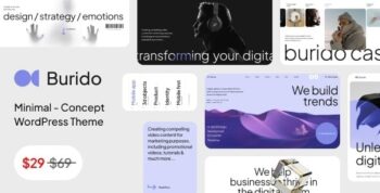 Burido - Minimal Multipurpose WordPress Theme 1.1.0
