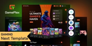 Gameplex - eSports and Gaming NFT React Next JS Template
