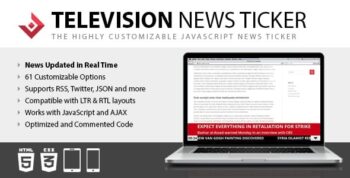 Live News JS – Responsive News Ticker 1.05