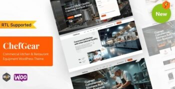 ChefGear – Commercial kitchen & Restaurant Equipment WordPress Theme 1.1