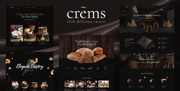 Crems – Bakery, Chocolate Sweets & Pastry WordPress Theme 1.1.8