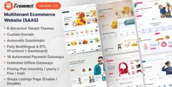 Ecommet – Multitenant Ecommerce Website (White Label) 5.0