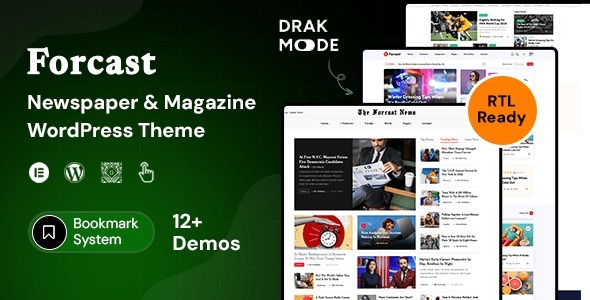 Forcast – Newspaper & Magazine WordPress Theme 1.0.2
