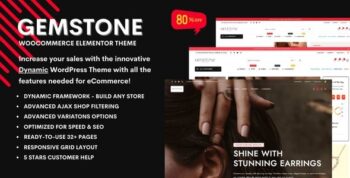 Gemstone - Jewelry Store eCommerce Elementor WooCommerce Theme