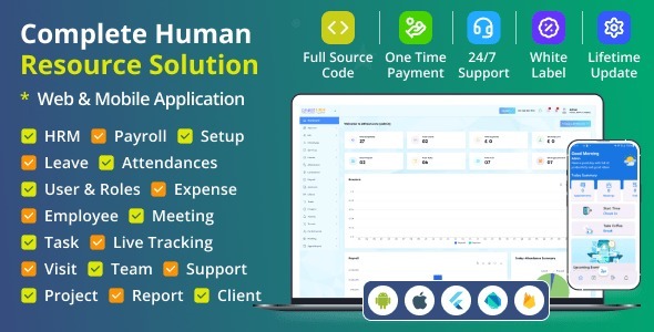 HRM - Ultimate HR System | Attendance, Payroll, Live Tracking, Leave & Expense Management