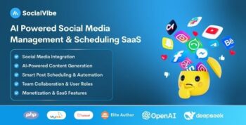 SocialVibe – AI-Powered Social Media Management & Scheduling SaaS 2.1.0