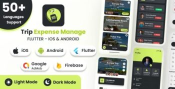 TripMode – Flutter Trip Expense Manager (Android & iOS, Expense Split, 50+ Languages, Dark Mode) 1.4