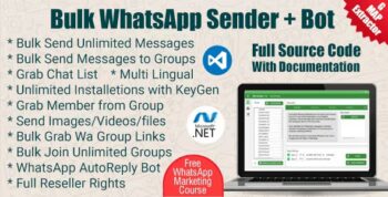 WaSender Bulk WhatsApp Sender + Group Sender + WhatsApp Auto Reply Bot 3.7.0