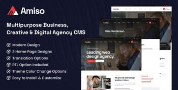 Amiso – Multipurpose Business, Creative & Digital Agency CMS 1.4