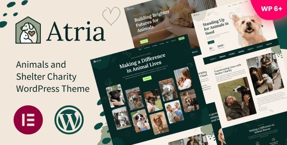 Atria – Animals & Shelter Charity WordPress Theme 1.06