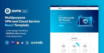 DVPN | Multipurpose VPN React JS Template 1.2