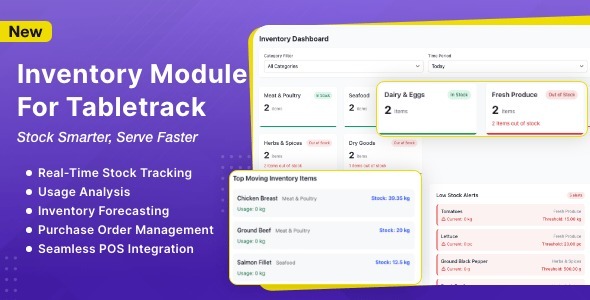 Inventory Module for Tabletrack 1.0.60