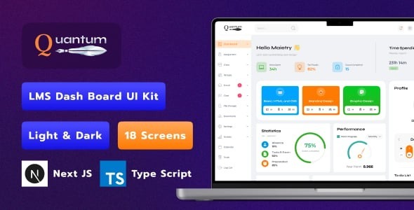 Quantum | LMS Dashboard Next Js Template