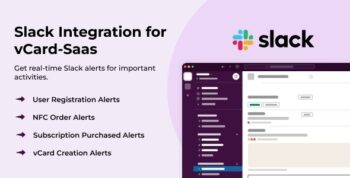 Slack Integration Add On for vCard Saas | Laravel vCard Saas