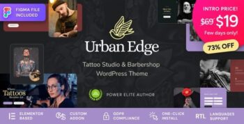 Urban Edge – Barbershop & Tattoo Studio WordPress Theme 1.1.0