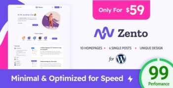 Zento – Modern & Lightweight Blog for WordPress 1.4.7