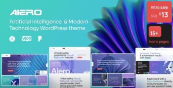 Aiero | AI Agency & Technology WordPress Theme 2.0