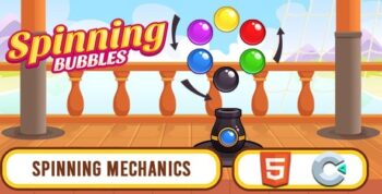 Spinning Bubbles bubble shooter HTML5 Game