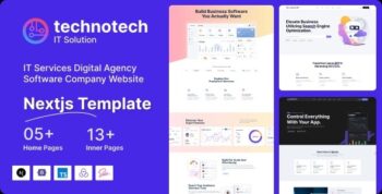 Technotech – IT Services Digital Agency Software Company Next js Template