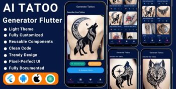 AI Tattoo Generator Flutter App | HuggingFace-Powered Tattoo Maker | AI Tattoo Design