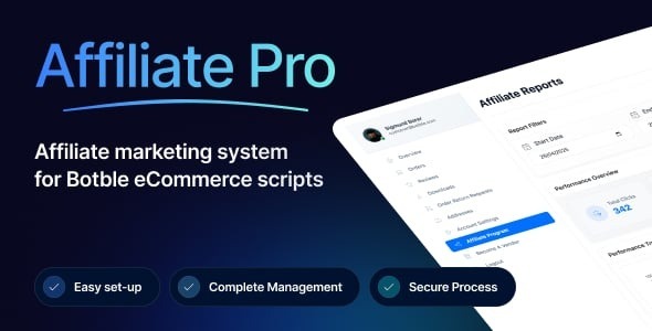 Affiliate Pro – Complete Affiliate Marketing System for Botble eCommerce 1.2.8