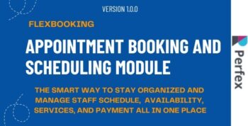 Appointment Booking and Scheduling module for Perfex 1.0.1