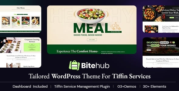 Bitehub – Tiffin & Food Delivery WordPress Theme 1.3