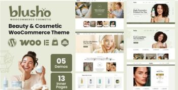 Blusho - Beauty & Cosmetics Store WooCommerce WordPress Theme 1.0.3