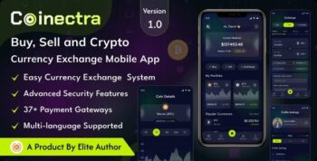 Coinectra – Buy, Sell and Crypto Currency Exchange Flutter App (Android, iOS)