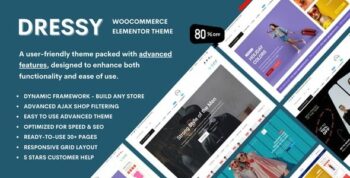 Dressy – Fashion Store & Clothing Shop WooCommerce Theme 1.0.7
