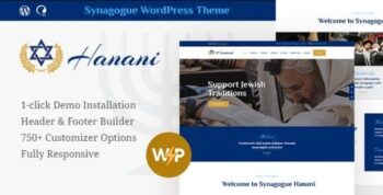 Hanani | Jewish Community & Synagogue WordPress Theme + RTL 1.2.11