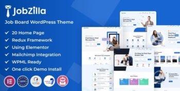 JobZilla – Job Board WordPress Theme 2.0