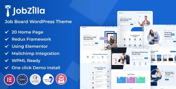 JobZilla – Job Board WordPress Theme 2.0