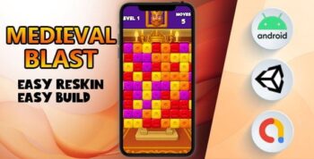 Medieval Blast – (Unity – Admob – Game)