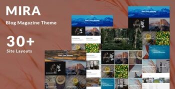Mira – Photo Travel Blog WordPress Theme 3.3.7