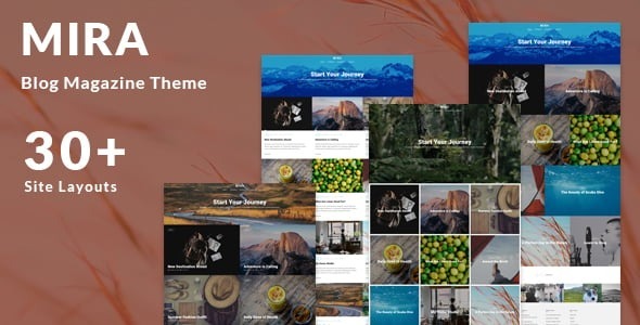 Mira – Photo Travel Blog WordPress Theme 3.3.7
