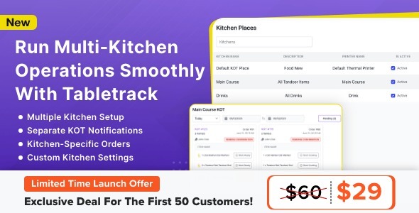 Multi-Kitchen Module for Tabletrack 1.0.3