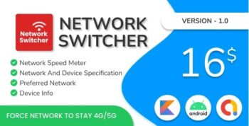 Network Switcher Kotlin App – Admob, Kotlin 2.0