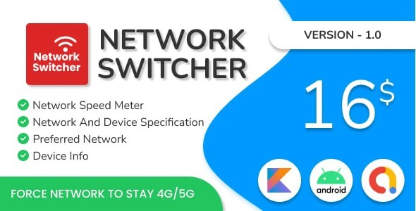 Network Switcher Kotlin App – Admob, Kotlin 2.0