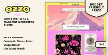 Ozzo – Personal Blog & Magazine WordPress Theme 1.0.1
