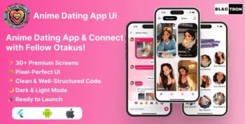 PyaarAnime - Anime Based Dating App Ui Kit