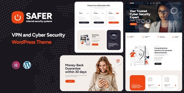Safer – VPN, Cyber Security and CCTV WordPress Theme 1.0.1