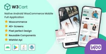 W3Cart – Native Android WooCommerce Full Mobile Application 1.1