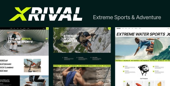 Xrival – Extreme Sports and Adventure WordPress Theme 1.0.1