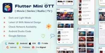 Flutter Mini OTT | Live Tv, Movie, Videos, Radios 7.0