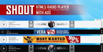 SHOUT – HTML5 Radio Player With Ads – ShoutCast and IceCast Support 3.4.0