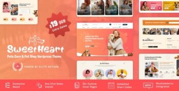 SweetHeart – Pet Care & Pet Shop WordPress Theme 1.0.1