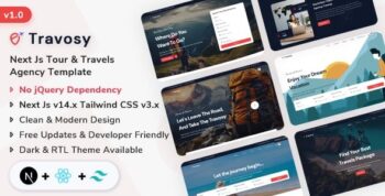 Travosy - React Next Js Tour & Travels Agency Template